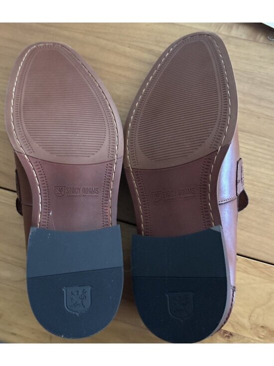 Mens Stacy Adams Marlowe Penny Slip On Cogac Leather 25550-221 Size 13 NWOB main image 5